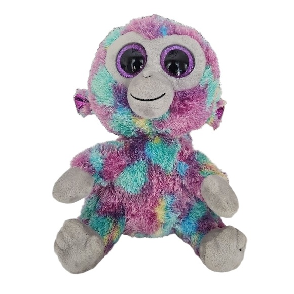 Beanie Babies Zuri Plush Toy Kids 12 in Multicolor Stuffed Animal TieDye Cute - Picture 1 of 9